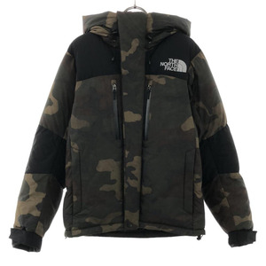 ザノースフェイス ND91845 迷彩 ダウンジャケット XS グリーン系 THE NORTH FACE カモフラ アウトドア メンズ