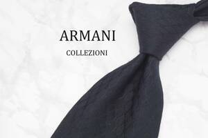 【美品】ARMANI COLLEZIONI アルマーニ コレッツォーニ A-536 イタリア製 ブランド ネクタイ 良品 古着 卸 USED オールド SILK