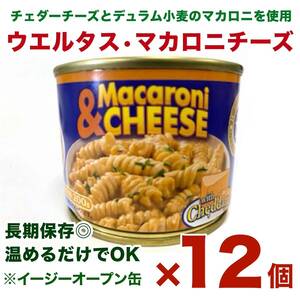 訳あり品　ウエルタス　マカロニチーズ（チーズソース）缶詰 200gｘ１２個(ケース価格）業務用　送料無料