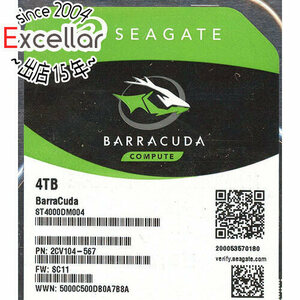 【中古】SEAGATE製HDD ST4000DM004 4TB SATA600 0～100時間以内 [管理:1050022769]