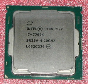 4コア8スレッド　Core i7 7700K　LGA1151