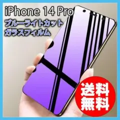 iPhone 14Pro ブルーライトカット ガラスフィルム 一式セット △