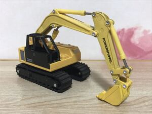 送料無料　当時物 1/55 パワーショベル ミニカー ダイヤペット Diapet 1996 POWERSHOVEL CAR 建設車両 ユンボ 旧車