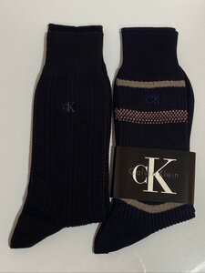 クリックポスト可 未使用品 Calvin Klein 25-26cm 靴下 2足セット ビジネスソックス CK カルバンクライン ☆ちょこオク☆雑貨