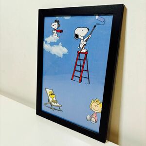 【黒額付きポスター】スヌーピー PEANUTS ピーナッツ ⑩塗り絵