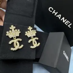 CHANEL (シャネル)AB6713☆CCロゴ パール☆ピアス