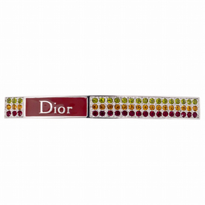 【名東】【DIOR】ディオール バレッタ ラインストーン ヘア アクセサリー メタル 髪留め 小物 その他