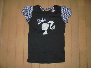バービーBarbie★黒の半袖Tシャツ、カットソー★2