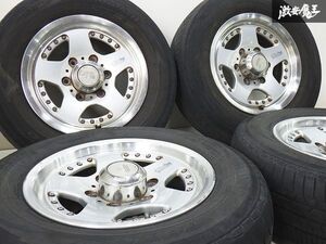 BRIDGESTONE ブリヂストン BERG ベルグ CV928 15インチ 6.5J +30 6穴 PCD139.7 タイヤ付 4本 200 ハイエース デリカ ハイラックス プラド