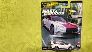 1212-25 ホットウイール Hot Wheels ワイルドスピード 2018 Bentley Continental GT3 未開封