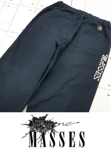 MASSES BONE EASY PANTS マシス イージーパンツ ボーン パンツ 骨 ロゴ 刺繍 ワークパンツ