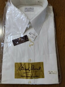 未使用 未開封 Hardy Amies 半袖ワイシャツ 90年代 レトロ 襟回り40cm ゆうパック760円