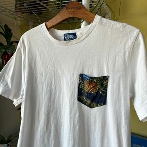 レインスプーナー　ポケットTシャツ　白　ML