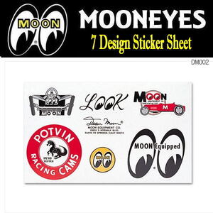 MOONEYES　ムーンアイズ　MOONEYES 7 Design ステッカー シート　DM-002