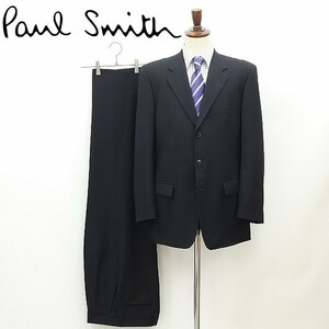 ◆Paul Smith ポールスミス 3釦 スーツ セットアップ 黒 ブラック L