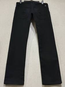 Dior homme ディオールオム 7E3110460187 ボタンフライ レーヨン混 ストレッチ パンツ 日本製 ブラック 30 　　　　　　　BJBD.AB