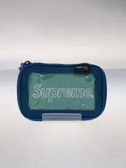 Supreme ポーチ ナイロン ブルー 無地 19fw small zip pouch 変色有