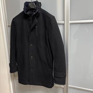 着用数回 G-STAR RAW ジースターロウ ウールコート メンズUSサイズM(日本サイズL) ネイビー