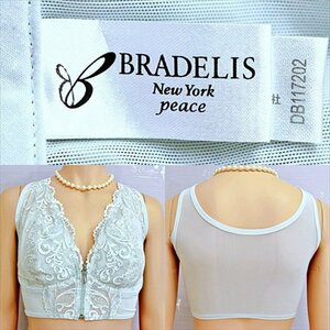 CE1-Z29☆//バスト107-115の4L*BRADELIS NEW YORKブラデリスニューヨーク♪フロントチャック*補正ブラ※一番安価で送料はゆうパケット250円