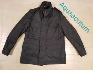 アクアスキュータムAquascutum カーキジャケットコートMメンズ