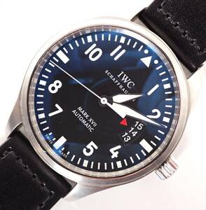 定価66万円 IWC インター マークXVⅡ マーク17 IW326501 自動巻 メンズ 時計 黒文字盤 525-3