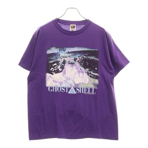 VINTAGE ヴィンテージ 90s GHOST IN THE SHELL 攻殻機動隊 MEMBRANE EXFOLIATION プリント半袖Tシャツ パープル