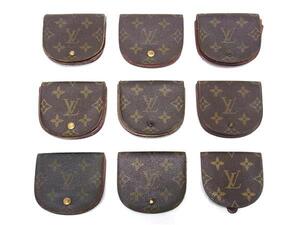 1円 LOUIS VUITTON ヴィトン モノグラム ポルトモネ グセ キュベット コインケース コインパース 小銭入れ 9点セット まとめ売り DA9024