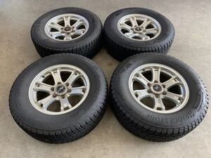 【格安売切】weds☆KEELER☆プラド・サーフ等☆17インチ☆7.5J☆off+25☆PCD139.7☆6H&BRIDGESTONE BLIZZAK DM-V3☆265/65R17☆2020年製造