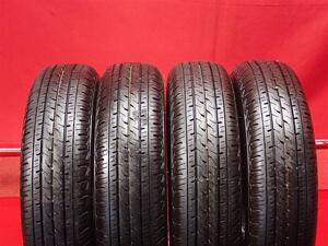 タイヤ4本 《 ブリヂストン 》 エコピア R710A [ 145/80R12 80/78N ]9.5分山★ 商用車6PR エブリィ NV100 クリッパー ミニキャブ n12