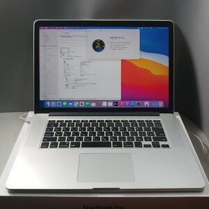 MBP MACBOOK PRO 15.4inch A1398 macOS Big Sur Core i7 2.3GHz メモリ16GB SSD1TB IRISPRO1536MB