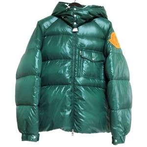 美品 MONCLER GENIUS モンクレールジーニアス 2019年モデル BARTHET バルテ フーディー ナイロン ダウンジャケット 1サイズ グリーン