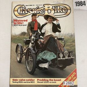 B2882　1984　「CLASSIC BIKE」　クラシックバイク　英国　旧車雑誌　英国車　ビンテージ　自動車