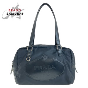 PRADA プラダ テスート ブラック 黒 シルバー金具 ナイロン ショルダーバッグ レディース 407733