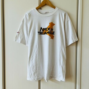 H3872cL MOBIUS:メビウス サイズXL位 半袖Tシャツ プリントTシャツ ホワイト 白 メンズ JUMO製 USED 古着 ヴィンテージ 