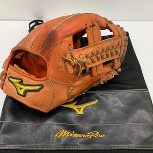 G-3787 ミズノmizuno ミズノプロ 硬式 内野手用 1AJGH12105 グローブ グラブ 野球 中古品 袋付き