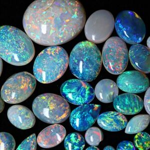 20ct 天然ホワイトオパール オーストラリア産 おまとめ〔Australia opal 宝石 jewelry natural ナチュラル 裸石 loose ルース〕