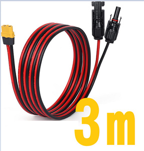 3m XT60 MC4 変換アダプター 変換コネクタ 変換コネクター 12AWG 3.5SQ ソーラー充電ケーブル 太陽光発電 ポータブル電源