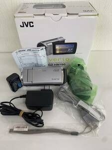 JVC デジタルビデオカメラ EVERIO GZ-HM190 シルバー 箱付き 中古　直接引き取り大歓迎