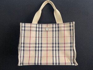 ST0701-32　ゆうパック着払い　BURBERRY　ノバチェック　トートバッグ　T-02-2　ハンドバッグ　ベージュ系　バーバリー　手持ち鞄