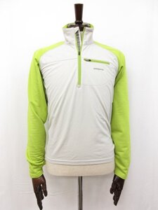 超美品【パタゴニア Patagonia】24991F0 Wind Shield Pullover ハーフジッププルオーバー (メンズ) sizeXS ライムイエロー系 □17MT5350□