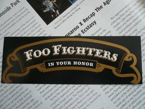 ◆新品ＵＳ非売品【Foo Fighters】輸入ステッカー限定品◆