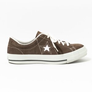 【1円スタート】CONVERSE ALL STAR コンバース ワンスター 日本製 ローカットシューズ スニーカー ブラウン 8.5 27cm スエード メンズ