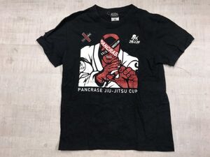 Bam Bam Bigelow 88 バンバンビガロ PANCRASE JIU-JITSU CUP パンクラス 柔術 カップ 柔道 格闘技 半袖Tシャツ カットソー メンズ XS 黒