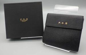 ●PORTER B JIRUSHI 2つ折り レザー ウォレット 財布 ポーター B印 折り財布 吉田カバン 日本製 小物