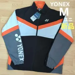 ❇️新品　YONEX　ウォームアップシャツ　ユニ　M　黒×グレー　ヨネックス