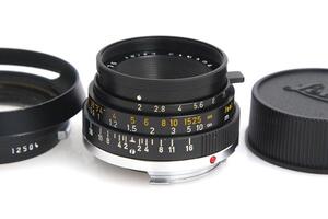 並品｜ライカ ズミクロン M35mm F2 第2世代 6枚玉 ブラック ツノ付き CA01-A7817-2M3B ズミクロン ライツ leitz 単焦点 レンズ Mマウント