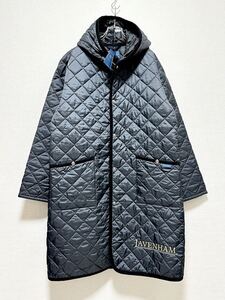 【新品】ラベンハム×マスターマインド キルティングフーデッドロングコート LAVENHAN × MASTERMIND WORLD 20AW HOODED LONG COAT 42 