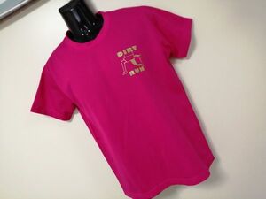 kkaa1671 ■ MIZUNO ■ DIRT RUN 船橋競馬場 2017 Tシャツ カットソー トップス 半袖 ドライ ピンク S