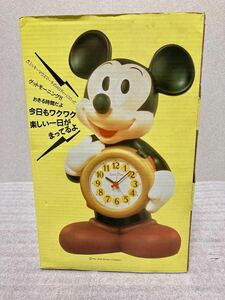 ミッキーマウス FD411A Disney Time 目覚まし時計 ディズニー ジャンク 箱説あり レトロ 置き時計