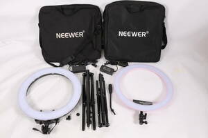 管061311/1円〜/撮影用リングライト Neewer RL-18"LED/RP18/動作品